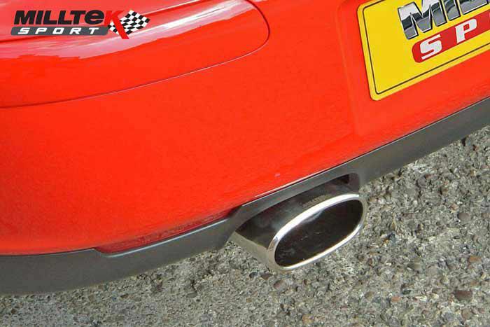 SSXSE009, Seat Ibiza FR 1.8 20VT (Formula Racing) 2004-2008 Milltek, Cat-back system, Non-resonated Single 118mm Special Oval, 2,5 inch, 63,5mm