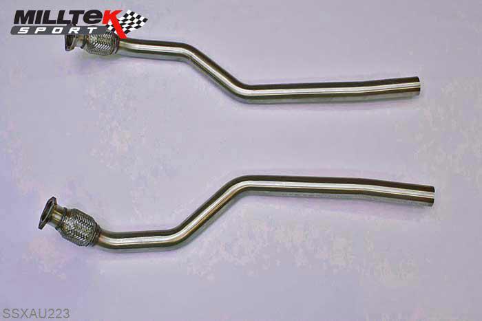 SSXAU223, Audi S/RS S5 Coupe 4.2 V8 quattro (Manual and Auto) 2007-2011 Milltek, Large-bore Downpipes, Manual-only , 2,36 inch, 60mm