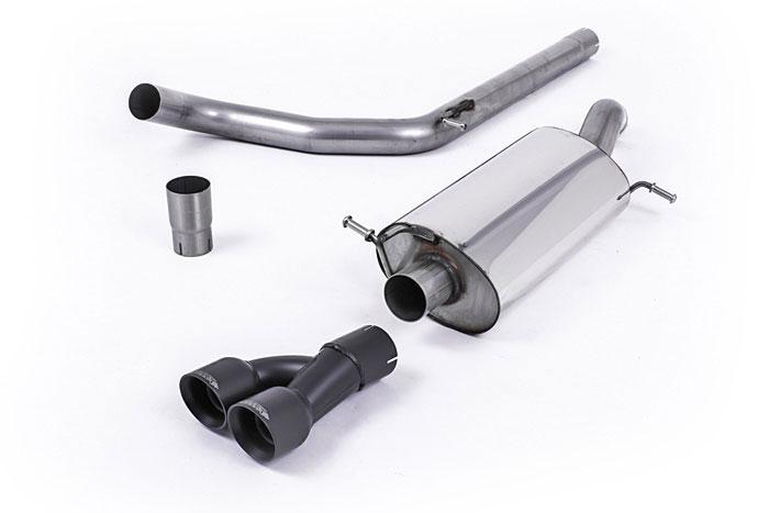 SSXVW305, VW Polo R WRC 2013- Milltek, Cat-back system, Cerakote Black Tips Twin 80mm GT80 Cerakote Black, 2,76 inch, 70mm