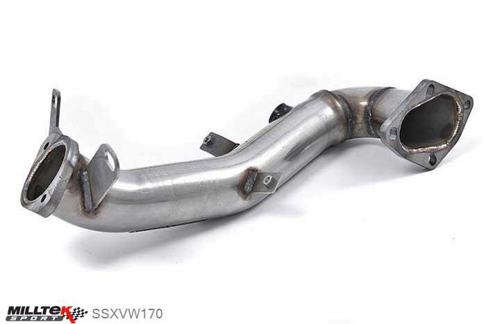 SSXVW170, VW Scirocco 1.4 TSI 2008- Milltek, Large-bore Downpipe and De-cat, Must be fitted with the Milltek Sport cat-back system and requires a Stage 2 ECU remap , 2,5 inch, 63,5mm