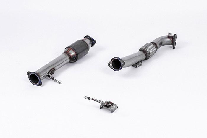 SSXFD164, Ford Focus Mk2 ST 225 2005-2010 Milltek, Large Bore Downpipe and Hi-Flow Sports Cat, " For Fitment to 3"" Milltek Sport 'Race' Cat Back Systems Only. Requires a stage 2 ECU remap" , 3 inch, 76,2mm