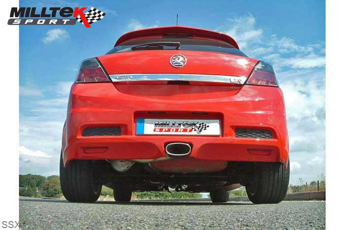 SSXVX008, Opel Astra Mk5 VXR 2.0 Turbo 2005-2010 Milltek, Cat-back system, Non-resonated (louder) Special, 2,5 inch, 63,5mm