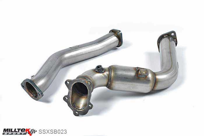 SSXSB023, Subaru Impreza WRX STi Saloon / Sedan 2014- Milltek, Large-bore Downpipe and De-cat, Must be fitted with the Milltek Sport cat-back system and requires a Stage 2 ECU remap , 3 inch, 76,2mm
