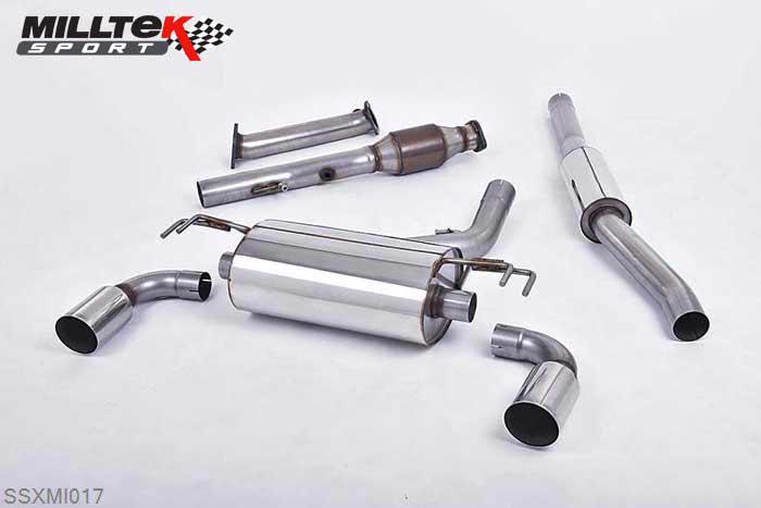 SSXMI017, Mitsubishi Lancer Evolution X 2.0 Turbo 2008-2014 Milltek, Turbo-back system including Hi-Flow Sports Cat, Requires a Stage 2 ECU remap Raptor Raptor, 3 inch, 76,2mm
