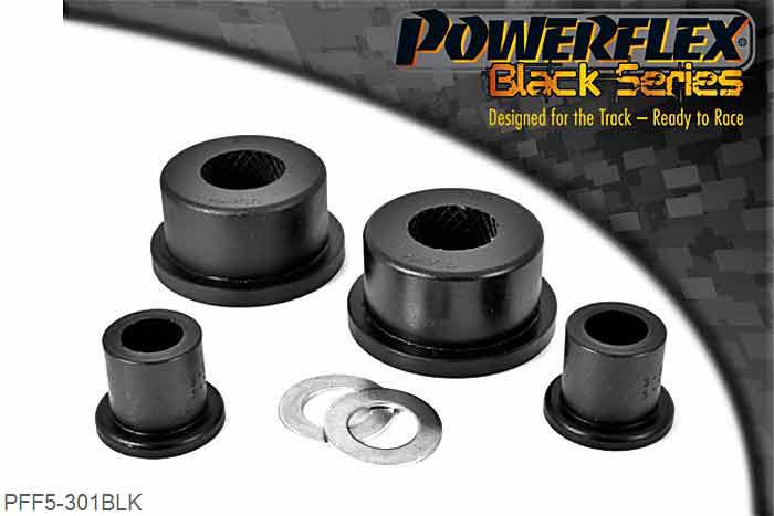 PFF5-301BLK, BMW E30 3 Series (1982 - 1991) Front Lower Wishbone Rear Bush, Concentric Bush, use PFF5-303 for M3 or if you require increased caster angle - OE Part Nr 31129059288 or 31129058815 or 31129058931, 2 stuk(s) benodigd  per auto, 2 stuk(s) in verpakking, prijs per set van 2 stuk(s)