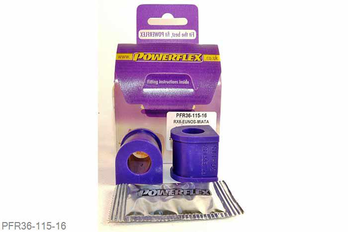 PFR36-115-16, Mazda RX-8, Rear Anti Roll Bar Bush 16mm Check Anti Roll Bar diameters before ordering., 2 stuk(s) benodigd  per auto, 2 stuk(s) in verpakking, prijs per set van 2 stuk(s)