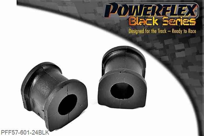 PFF57-601-24BLK, Porsche 964 (1989 - 1994) Front Anti Roll Bar Bush 24mm,  24mm, 2 stuk(s) benodigd  per auto, 2 stuk(s) in verpakking, prijs per set van 2 stuk(s)