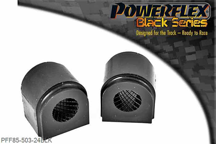 PFF85-503-24BLK, Audi A3 MK2 8P (2003-) Front Anti Roll Bar Bush 24mm, Please check anti roll bar diameter before ordering 24mm, 2 stuk(s) benodigd  per auto, 2 stuk(s) in verpakking, prijs per set van 2 stuk(s)
