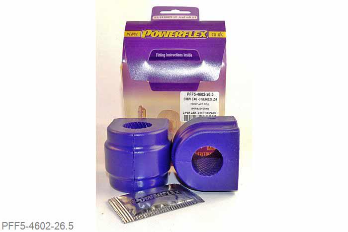 PFF5-4602-26.5, BMW E81, E82, E87 & E88 1 Series (2004-2013), Front Anti Roll Bar Mounting Bush 26.5mm Please check Anti roll bar size before ordering 26.5mm, 2 stuk(s) benodigd  per auto, 2 stuk(s) in verpakking, prijs per set van 2 stuk(s)