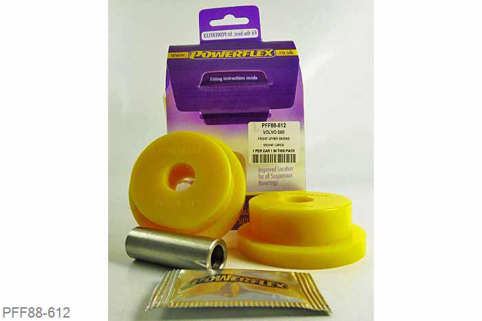 PFF88-612, Volvo S60 (2001-2009), V70-Mk2, S80-Mk1 (2000-2007), Upper Engine Mount Large Round Bush Petrol Designed to fit the early style bracket which has a round hole, for later vehicles with the cross shape bracket use Part No. PFF88-622., 1 stuk(s) benodigd  per auto, 1 stuk(s) in verpakking, prijs per set van 1 stuk(s)