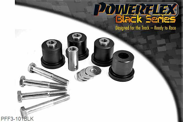 PFF3-101BLK, Audi 80, 90 inc Avant (1973 - 1996) Front Wishbone Bush, PFF3-101 are for Pressed Steel Arms 37mm diameter bush. If you have cast arms use PFF3-102 45mm diameter. This bush is suitable for Road and Black Series applications. It is the same part as the Road Series but with Black series packaging, 4 stuk(s) benodigd  per auto, 4 stuk(s) in verpakking, prijs per set van 4 stuk(s)