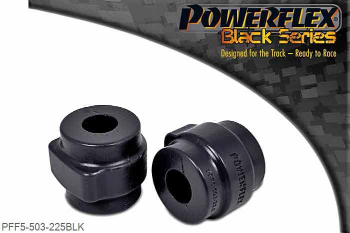 PFF5-503-225BLK, BMW E39 5 Series 520 to 530 Touring Front Anti Roll Bar Mounting Bush 22.5mm, This bush fits E39 5 series non M sport suspension models and E38 7 series. 22.5mm, 2 stuk(s) benodigd  per auto, 2 stuk(s) in verpakking, prijs per set van 2 stuk(s)