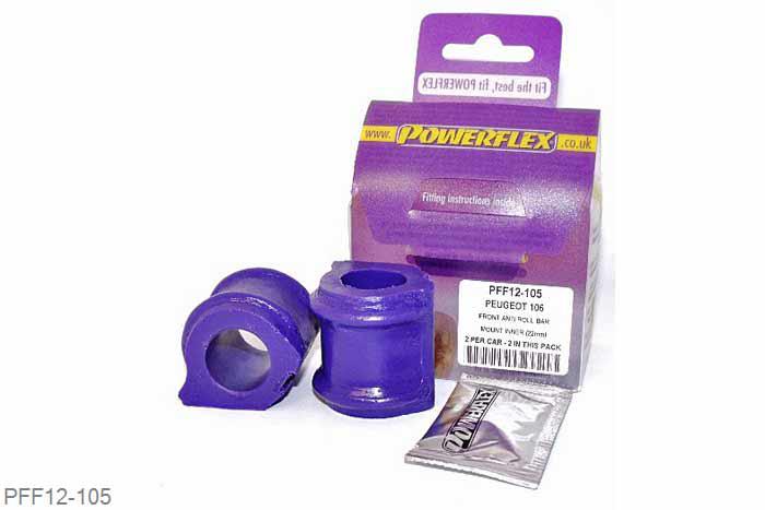 PFF12-105, Citroen Saxo (inc VTS), Front Anti Roll Bar Mount (Inner) 22mm Fits Peugeot Gti and Rally Models Only and Citroen Saxo (inc VTS) 22mm, 2 stuk(s) benodigd  per auto, 2 stuk(s) in verpakking, prijs per set van 2 stuk(s)