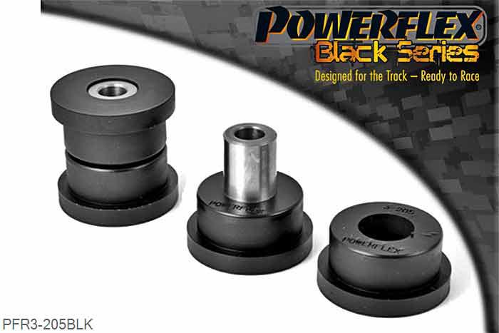 PFR3-205BLK, Audi A4 Quattro (1995 - 2001) Rear Lower Arm Front Bush, Fits The Pressed Steel Rear Lower Arm, 2 stuk(s) benodigd  per auto, 2 stuk(s) in verpakking, prijs per set van 2 stuk(s)