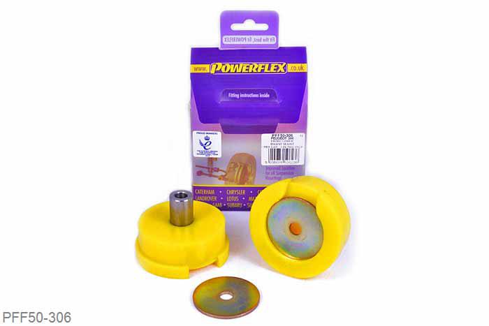 PFF50-306, Peugeot 306, Lower Rear Engine Mount Bush This bush replaces part number 1809.35, 1809.33 and 1809.21. It replaces bushes with a 70mm diameter. - For Peugeot 206, it fits 2.0 Petrol engine (70mm)., 1 stuk(s) benodigd  per auto, 1 stuk(s) in verpakking, prijs per set van 1 stuk(s)