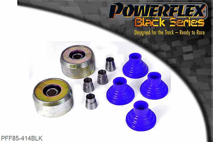 PFF85-414BLK, Audi A3 Mk1 Typ 8L 2WD (1996-2003) Front Wishbone Rear Bush (Race Use), Fits Pressed Steel And Cast Wishbones, Has Been Designed For Motorsport Use, It Is A Rose Joint Type Bush. This bush is suitable for Road and Black Series applications. It is the same part as the Road Series but with Black Series packaging, 2 stuk(s) benodigd  per auto, 2 stuk(s) in verpakking, prijs per set van 2 stuk(s)