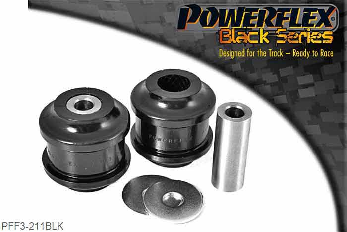PFF3-211BLK, Audi A4 inc. Avant 2WD (2005 - 2008) Front Lower Arm Inner Bush, On some subframes where the arm fits into the subframe an extra lug is sometimes present and may require grinding away., 2 stuk(s) benodigd  per auto, 2 stuk(s) in verpakking, prijs per set van 2 stuk(s)