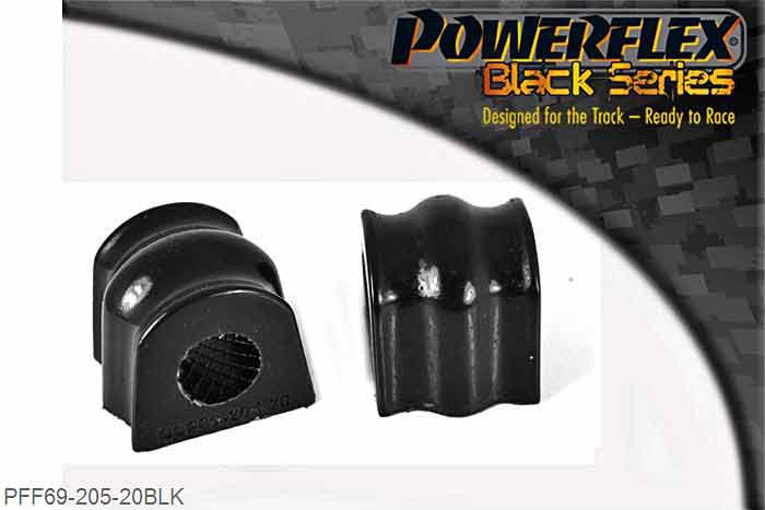 PFF69-205-20BLK, Subaru Impreza Turbo, WRX and Sti (GD,GG 00 to 07) Front Anti Roll Bar Bush,  20mm, 2 stuk(s) benodigd  per auto, 2 stuk(s) in verpakking, prijs per set van 2 stuk(s)