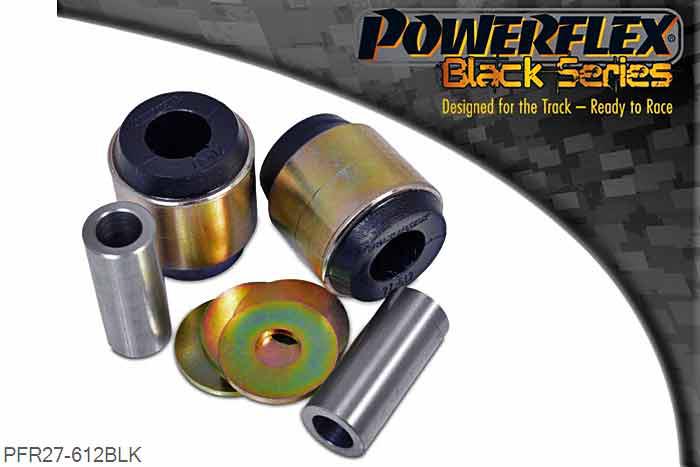 PFR27-612BLK, Jaguar XJ, XJ8 - X350 - X358 (2003-2009) Rear Lower Arm Outer Bush, The rear lower arm outer bush (position 12) can use either PFR27-612 which is 59mm long including washers or PFR27-611 which is 54mm long including washers, please measure the original bush to order the correct bush., 2 stuk(s) benodigd  per auto, 2 stuk(s) in verpakking, prijs per set van 2 stuk(s)