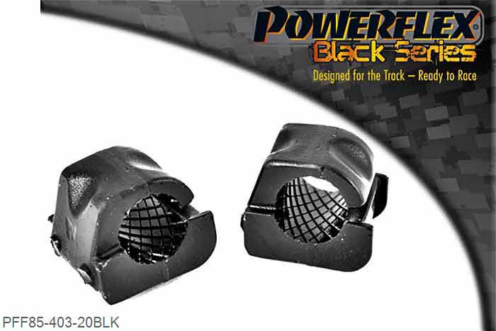 PFF85-403-20BLK, VW Polo 6N (1995 - 2002) Front Anti Roll Bar Bush 20mm, Does not fit Lupo 1996-2006 1.2 3L TDi and 1.4 FSi models with chassis codes ANY, AYZ & ARR models. Measure bar where the bush sits as the diameter varies along the length of the anti roll bar. 20mm, 2 stuk(s) benodigd  per auto, 2 stuk(s) in verpakking, prijs per set van 2 stuk(s)
