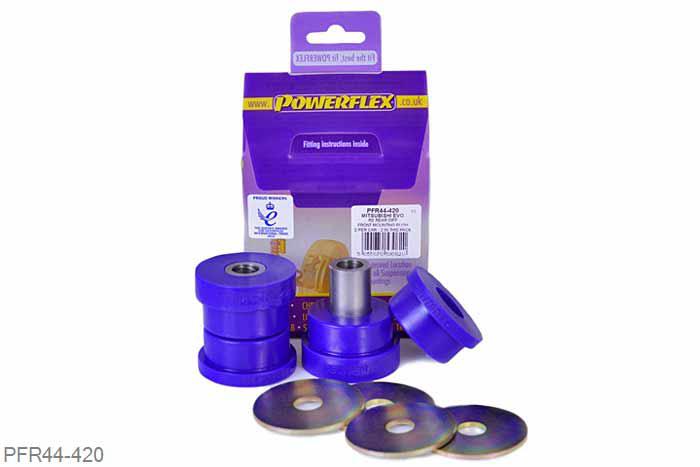 PFR44-420, Mitsubishi Lancer Evolution 7-8-9 (inc 260), Rear Diff Front Mounting Bush, RS Models Only Fits RS models and non AYC vehicles only, replaces OE part number RA369384. For vehicles fitted with AYC use PFR44-120., 2 stuk(s) benodigd  per auto, 2 stuk(s) in verpakking, prijs per set van 2 stuk(s)