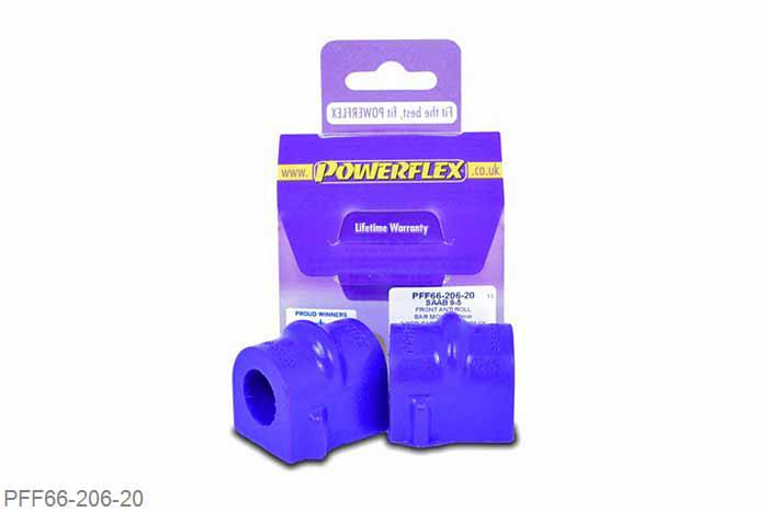 PFF66-206-20, Saab 9-5 (1998-2010) YS3E, Front Anti Roll Bar Mounting Bush 20mm  20mm, 2 stuk(s) benodigd  per auto, 2 stuk(s) in verpakking, prijs per set van 2 stuk(s)