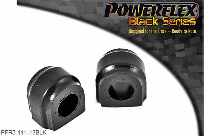 PFR5-111-17BLK, Mini Mini Generation 1 (R50/52/53) (2000 - 2006) Rear Anti Roll Bar Bush 17mm, This part replaces OE number: 33556756151 and fits vehicles with a 17mm diameter anti roll bar. 17mm, 2 stuk(s) benodigd  per auto, 2 stuk(s) in verpakking, prijs per set van 2 stuk(s)