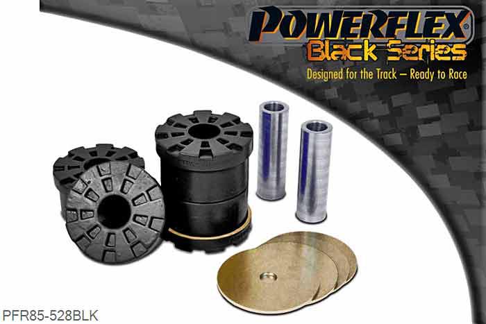 PFR85-528BLK, VW Golf MK5  (2003 - 2009) Rear Subframe Rear Mounting Bush, This bush fits 4 wheel drive models only. This part replaces OE numbers: 1K0505145K and 1K0505145H., 2 stuk(s) benodigd  per auto, 2 stuk(s) in verpakking, prijs per set van 2 stuk(s)