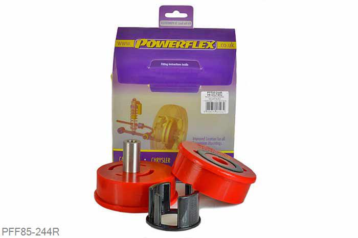 PFF85-244R, VW Golf MK2 (1985 - 1992) 4WD, Rear Lower Engine Mount Bush, Diesel These replace the original bush, OE part number 191199262. They do not fit Hydro mounts as fitted to the 16v GTi models with engine codes KR, PL, 9A & G60 with engine code PG, 1 stuk(s) benodigd  per auto, 1 stuk(s) in verpakking, prijs per set van 1 stuk(s)