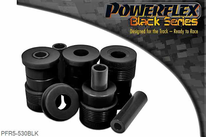 PFR5-530BLK, BMW E39 5 Series 520 to 530 Touring Rear Subframe Mounting Bush, This part replaces original BMW part number 33311094036. These are complete bushes, for inserts used in conjunction with the original bushes use PFR5-531, 4 stuk(s) benodigd  per auto, 2 stuk(s) in verpakking, prijs per set van 2 stuk(s)