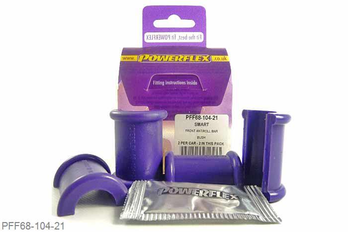 PFF68-104-21, Smart ForTwo, City-Coupe and Roadster inc Brabus (1998-2007), Front Anti Roll Bar Bush 21mm  21mm, 2 stuk(s) benodigd  per auto, 2 stuk(s) in verpakking, prijs per set van 2 stuk(s)