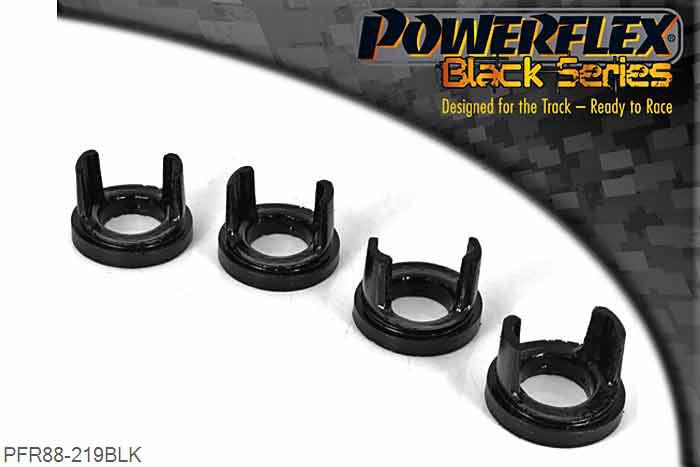 PFR88-219BLK, Volvo 240 (1975 - 1993) Rear Trailing Arm To Axle Bush Insert, PFR88-211 is a complete bush that fits into the original outer shell, PFR88-219 insert fits into the voids of the original bush., 2 stuk(s) benodigd  per auto, 2 stuk(s) in verpakking, prijs per set van 2 stuk(s)