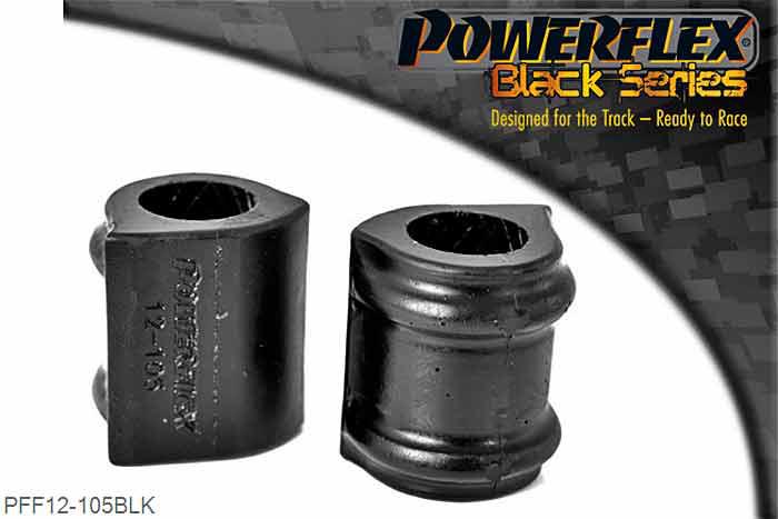 PFF12-105BLK, Peugeot 106 and 106 GTi/Rallye Front Anti Roll Bar Mount (Inner) 22mm, Fits Peugeot Gti and Rally Models Only and Citroen Saxo (inc VTS) 22mm, 2 stuk(s) benodigd  per auto, 2 stuk(s) in verpakking, prijs per set van 2 stuk(s)