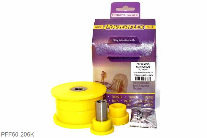 PFF60-206K, Renault Clio including 16v and Williams, Engine Dogbone Mount Kit (Williams) OE Mount Nr 6000073662 - Fits Williams Models Only, 1 stuk(s) benodigd  per auto, 1 stuk(s) in verpakking, prijs per set van 1 stuk(s)