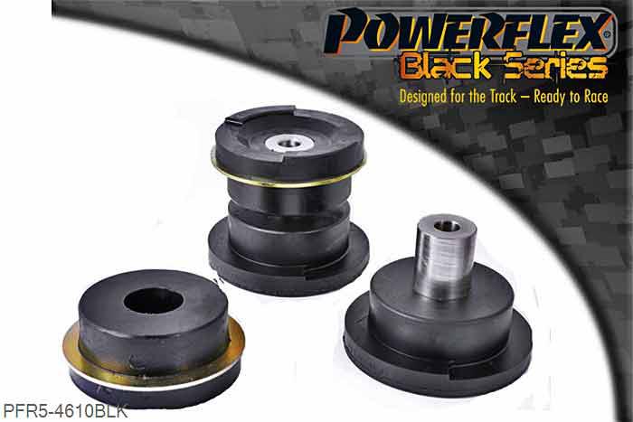 PFR5-4610BLK, BMW E46 3 SERIES (1999 - 2006) Rear Subframe Front Bush, This part replaces OE numbers: 33316770783, 33316770784, 33316770815 and 33316770816., 2 stuk(s) benodigd  per auto, 2 stuk(s) in verpakking, prijs per set van 2 stuk(s)
