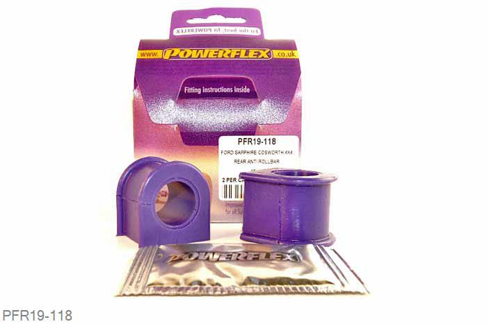 PFR19-118, Ford Sierra Sapphire Cosworth 4WD, Rear Anti-Roll Bar Mounting Bush 18mm  18mm, 2 stuk(s) benodigd  per auto, 2 stuk(s) in verpakking, prijs per set van 2 stuk(s)