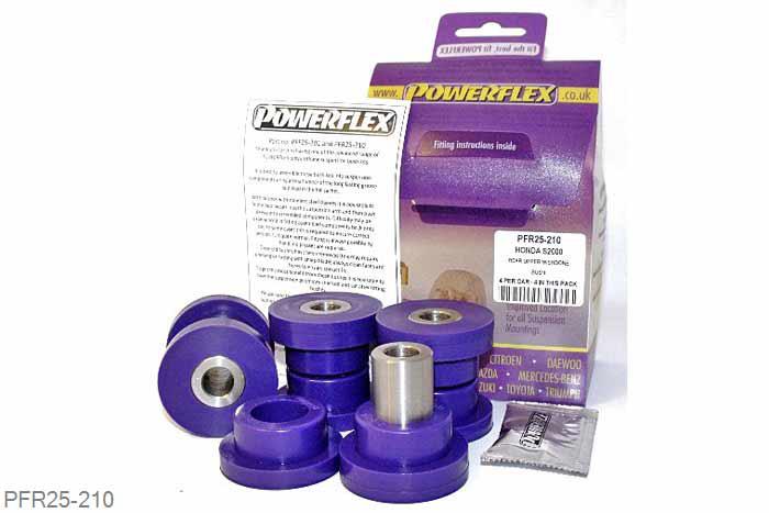 PFR25-210, Honda S2000, Rear Upper Wishbone Bush This bush fits arms with a hole diameter of 35mm and a length of 47mm, for arms with a 42mm hole diameter and length of 57mm use PFR25-209. 35mm diameter, 4 stuk(s) benodigd  per auto, 4 stuk(s) in verpakking, prijs per set van 4 stuk(s)