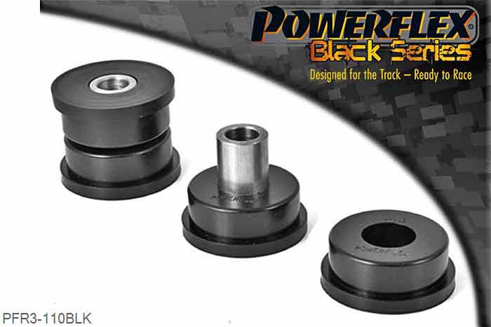 PFR3-110BLK, Audi 80, 90 inc Avant (1973 - 1996) Rear Beam Front Location Bush, For the Audi 80, 90 inc Avant models, it only its up to 1992 chassis number 8A-N-200-000, for later cars use PFR3-111., 2 stuk(s) benodigd  per auto, 2 stuk(s) in verpakking, prijs per set van 2 stuk(s)
