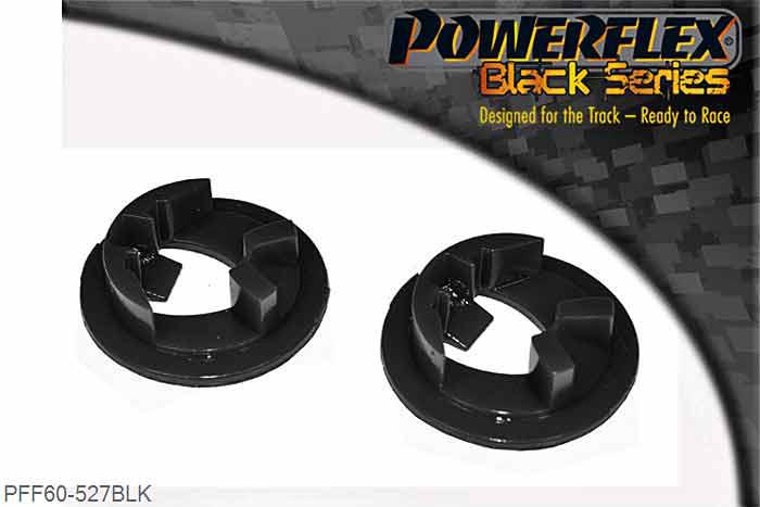 PFF60-527BLK, Renault Megane II inc RS 225, R26 and Cup (2002 - 2008) Rear Lower Engine Mount Insert, This part fits into and fills voids in original rubber bush, bracket OE number: 8200277221 and fits 2.0L diesel models., 1 stuk(s) benodigd  per auto, 1 stuk(s) in verpakking, prijs per set van 1 stuk(s)