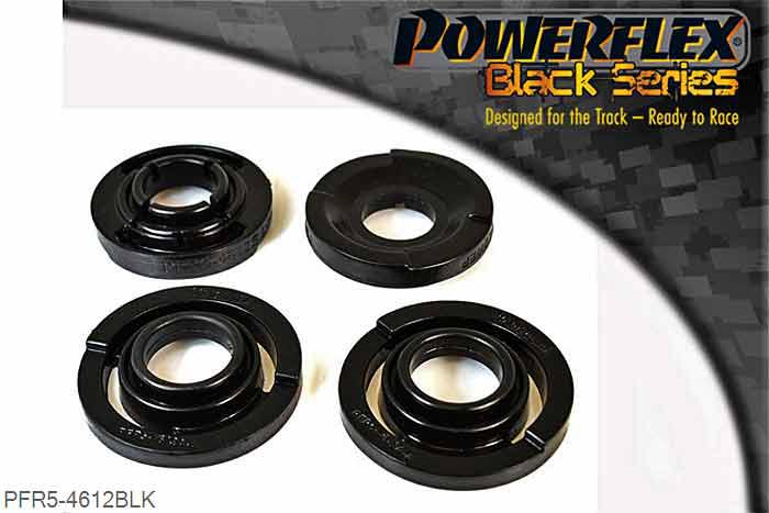 PFR5-4612BLK, BMW Z4M E85 & E86 (2006-2009) Rear Subframe Front Bush Insert, Fits E46 M3 and Z4 M vehicles only. Fits into voids in original bush OE numbers: 33312283573 and 33312283574., 2 stuk(s) benodigd  per auto, 2 stuk(s) in verpakking, prijs per set van 2 stuk(s)