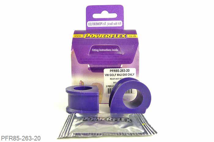 PFR85-263-20, VW Golf Mk3 4WD Syncro (1993 - 1997), Rear Anti Roll Bar Inner Bush 20mm  20mm, 2 stuk(s) benodigd  per auto, 2 stuk(s) in verpakking, prijs per set van 2 stuk(s)
