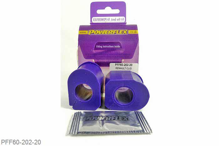 PFF60-202-20, Renault Twingo II (2007 - 2014), Front Anti Roll Bar Chassis Mount Bush 20mm Fits Clio And 16V Models - Check anti roll bar diameter before ordering 20mm, 2 stuk(s) benodigd  per auto, 2 stuk(s) in verpakking, prijs per set van 2 stuk(s)