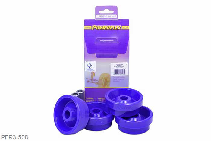 PFR3-508, Skoda Octavia Mk1 Typ 1U 4WD (1996-2004), Rear Trailing Arm Front Bush This part replaces OE number: 1J0505171B. Also fits VW New Beetle Mk1 and Skoda Octavia MK1 4WD models. To adjust the vehicles rear toe angle, please use PFR3-508G., 2 stuk(s) benodigd  per auto, 2 stuk(s) in verpakking, prijs per set van 2 stuk(s)