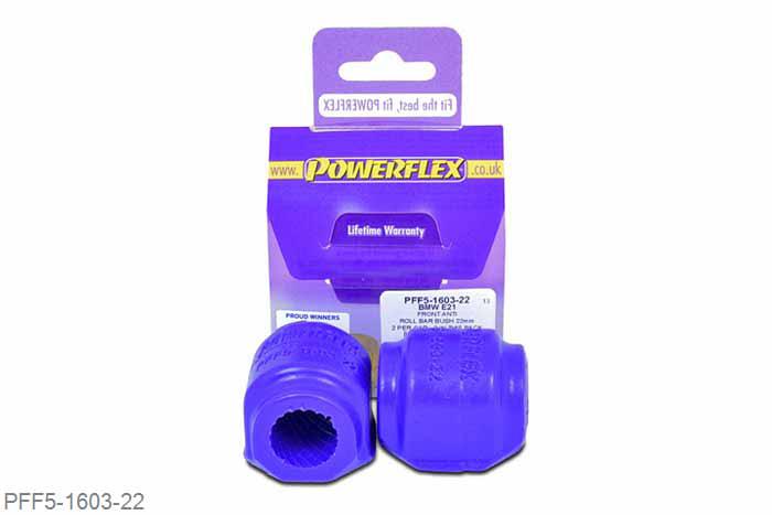 PFF5-1603-22, BMW E21 3 Series (1975 - 1983), Front Anti Roll Bar Bush 22mm This part replaces OEM part number 31351115865 22mm, 2 stuk(s) benodigd  per auto, 2 stuk(s) in verpakking, prijs per set van 2 stuk(s)
