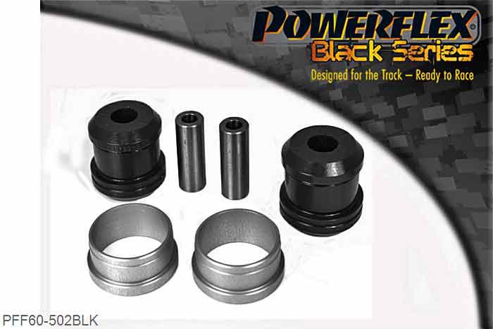 PFF60-502BLK, Renault Megane II inc RS 225, R26 and Cup (2002 - 2008) Front Arm Rear Bush, This part replaces OE number: 8200041166., 2 stuk(s) benodigd  per auto, 2 stuk(s) in verpakking, prijs per set van 2 stuk(s)