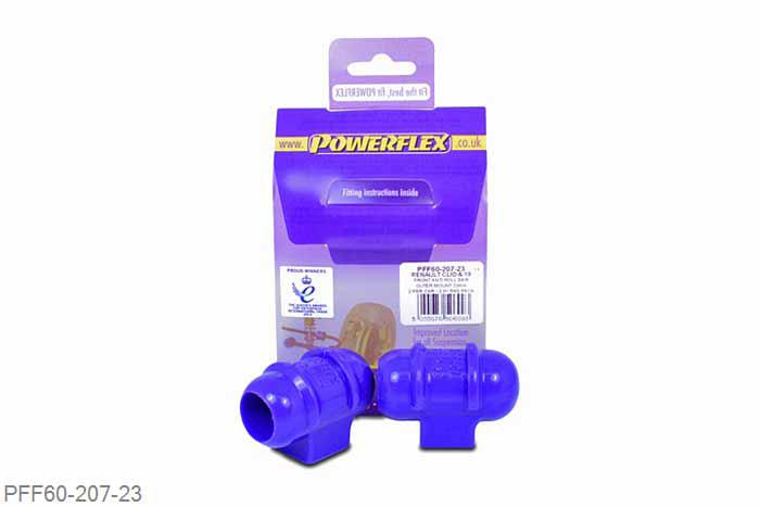 PFF60-207-23, Renault Clio II (inc 172 and 182), Front Anti Roll Bar Outer Mount 23mm Please check anti roll bar diameter before ordering 23mm, 2 stuk(s) benodigd  per auto, 2 stuk(s) in verpakking, prijs per set van 2 stuk(s)