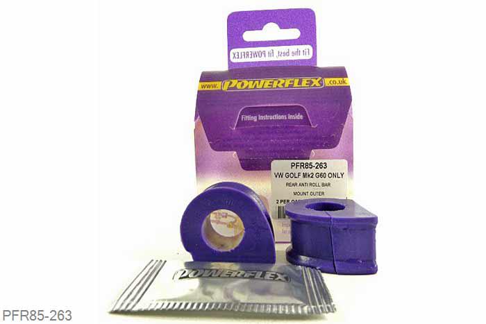 PFR85-263, VW Golf MK2 (1985 - 1992) G60, Rallye, Country, Rear Anti Roll Bar Inner Bush 18.5mm  18.5mm, 2 stuk(s) benodigd  per auto, 2 stuk(s) in verpakking, prijs per set van 2 stuk(s)