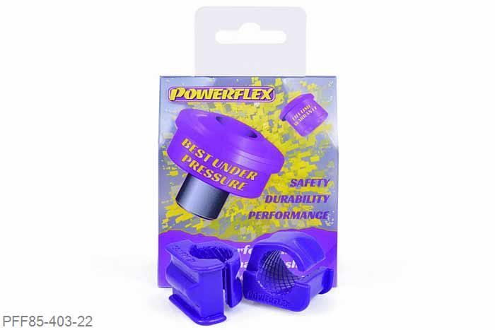 PFF85-403-22, Seat Arosa (1997 - 2004), Front Anti Roll Bar Bush 22mm Does not fit Lupo 1996-2006 1.2 3L TDi and 1.4 FSi models with chassis codes ANY, AYZ & ARR models. Measure bar where the bush sits as the diameter varies along the length of the anti roll bar. 22mm, 2 stuk(s) benodigd  per auto, 2 stuk(s) in verpakking, prijs per set van 2 stuk(s)