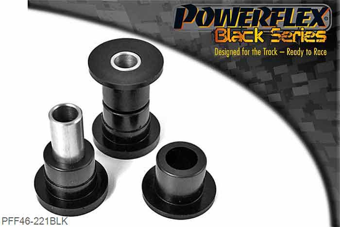 PFF46-221BLK, Nissan 200SX - S13, S14, S14A and S15 Front Inner Track Control Arm Bush, This bush fits the Inner Track Control Arm with a diameter of 31.6mm. Use PFF46-201 if yours is 35mm. 31.6mm, 2 stuk(s) benodigd  per auto, 2 stuk(s) in verpakking, prijs per set van 2 stuk(s)