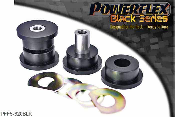 PFF5-620BLK, BMW E32 7 Series (1988-1994) Front Inner TCA Bush, This bush replaces bush part number 31121124622 which fits models with alloy arms 31121139987 & 31121139988. For models with steel arms 31121139991 & 31121139992 use PFF5-602., 2 stuk(s) benodigd  per auto, 2 stuk(s) in verpakking, prijs per set van 2 stuk(s)